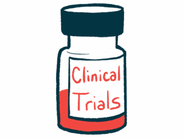 An illustration of bottle labelled 'clinical trials.'