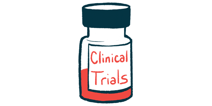 An illustration of bottle labelled 'clinical trials.'