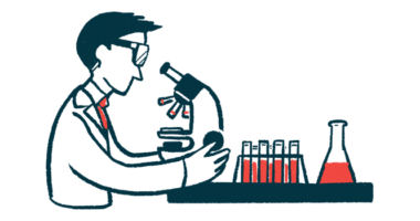 low cholesterol in lipid rafts | Fragile X News Today | illustration of researcher in lab using microscope