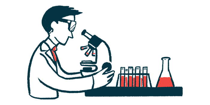 low cholesterol in lipid rafts | Fragile X News Today | illustration of researcher in lab using microscope