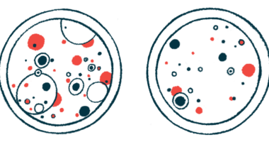 Illustration of microorganisms in two petri dishes.
